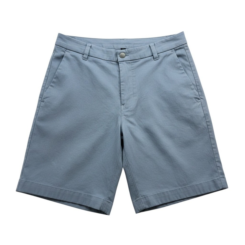 Lululemon Men's Commission Golf Chino Shorts Blue Gray Size 30 Stretch 8.5"